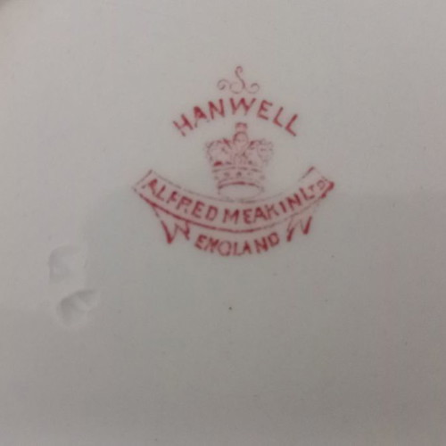 Hanwell Alfred Meakin plate vintage used, 23 cm
