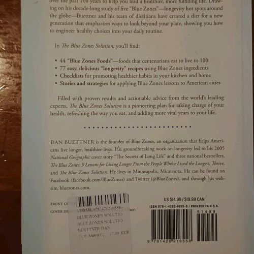 The Blue Zones Solution book like new