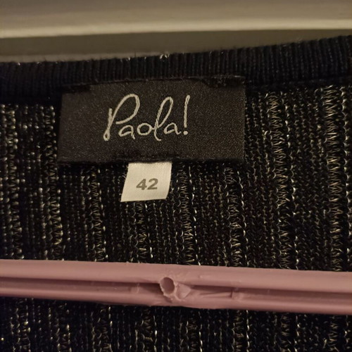 Paola women's blouse new black and gray size XL