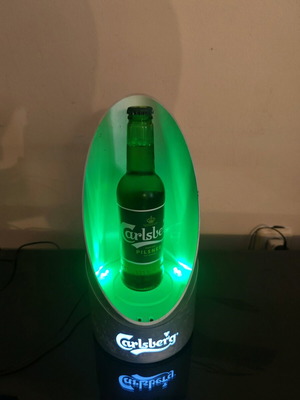 Διακοσμητικό φωτιστικό Carlsberg μεταχειρισμένο από αλουμίνιο χωρίς μπουκάλι