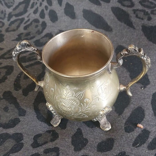 Silver-plated vintage coffee and tea set of 4 pieces used
