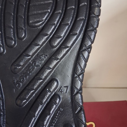 Boxer men's casual shoes size 47 black new, genuine leather