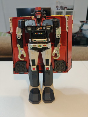 Saber Rider Ramrod Bismarck Bandai used figure missing cockpit part