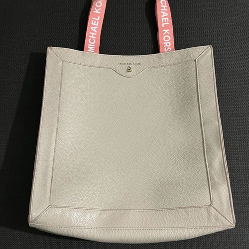 Michael Kors women's tote bag, beige and pink