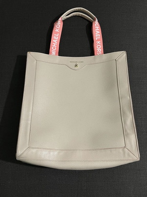 Michael Kors women's tote bag, beige and pink
