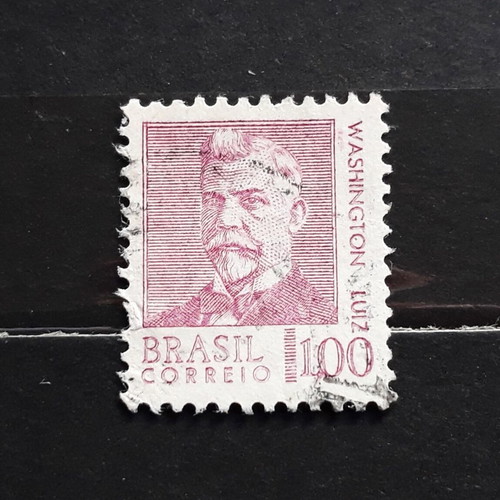 Brazil 1968 stamp like new, President Washington Luiz Pereira de Souza