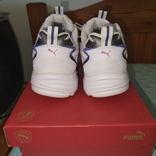Puma Milenio Tech sneakers new, white with pink and blue accents, size 42.5