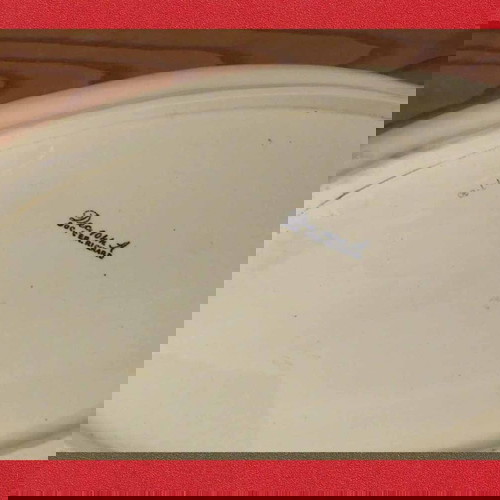 Παλιά Μεγάλη Κεραμική Πιατέλα Ιταλική μεταχειρισμένη 43x29 cm Richard Ginori