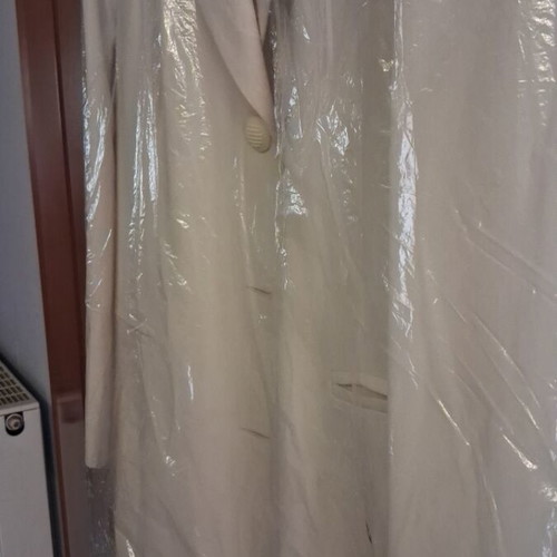 Long jacket (Manto) like new, ecru color, XL size