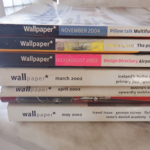 Wallpaper magazine like new, pack of 6 issues