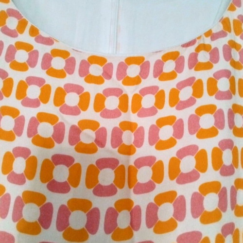 Sleeveless dress like new, pink and orange, size L