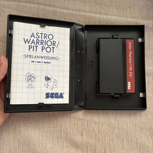Astro Warrior & Pit Pot Sega Master System παιχνίδι, πλήρες