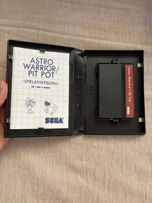 Astro Warrior & Pit Pot Sega Master System παιχνίδι, πλήρες