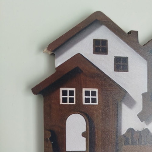 Key and towel wall hanger made of thin wood new