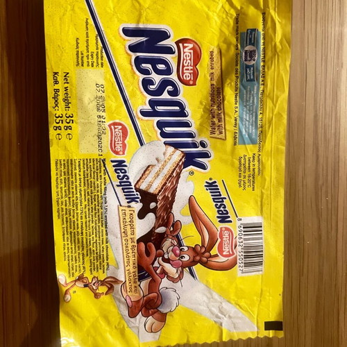 Nesquik packaging used