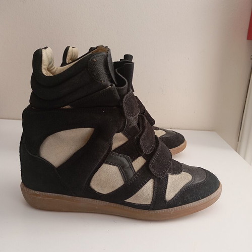 Isabel Marant ankle boots used, size 38, black and grey