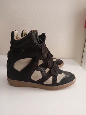 Isabel Marant ankle boots used, size 38, black and grey