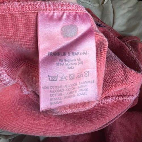 Franklin & Marshall Varsity sweatshirt vintage washed red size M like new