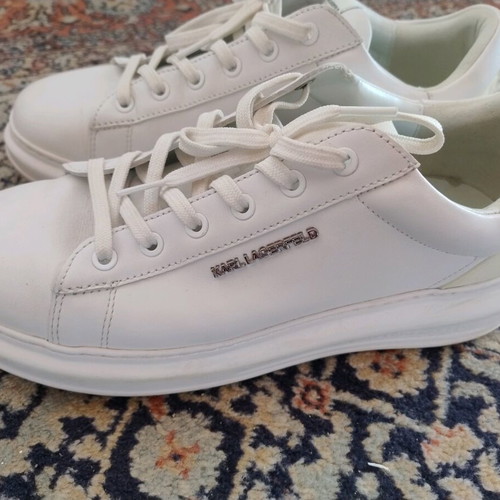 Karl Lagerfeld men's sneakers like new, white, sports style, size 43