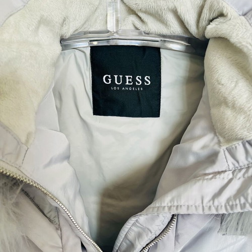 Guess Belted Down Jacket light grey like new, size S