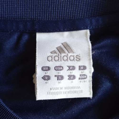 Adidas men's shirt size M like new, blue synthetic material