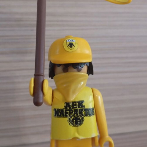 Playmobil AEK Fan Figure like new with team flag