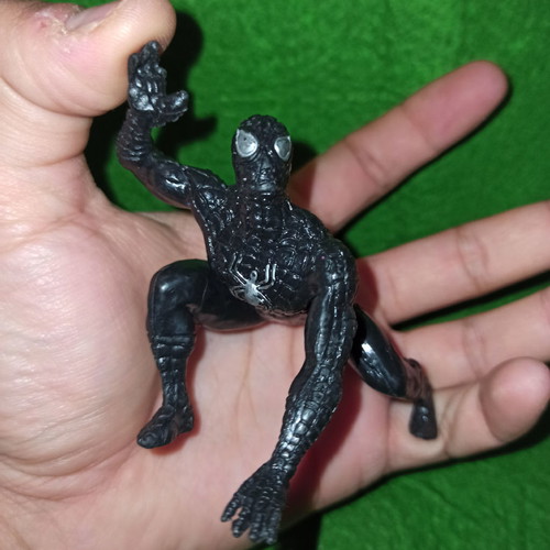 Spiderman Black Suit 1996 figure used, PVC, Marvel, Yolanda
