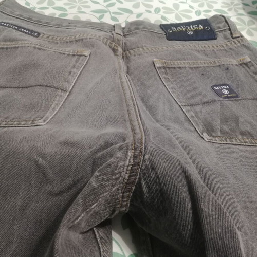 Nautica jean pants used, gray, size 32, loose fit