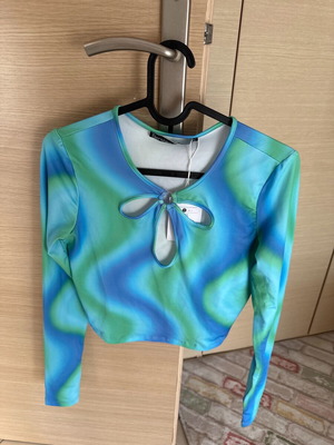 Bershka blouse multicolored new, size S