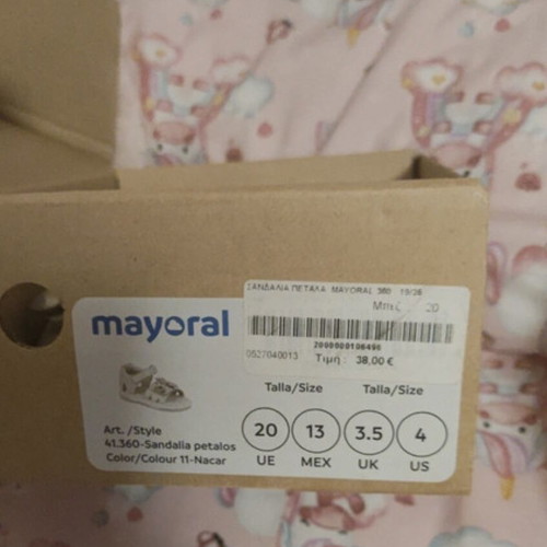 Mayoral girl shoes size 20 used