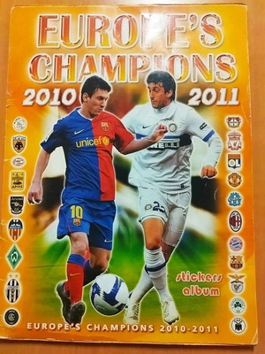 Golden Shop Europe's Champions 2010-2011 football sticker album used