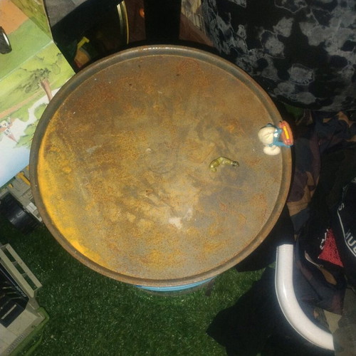 Vintage Smurfs bucket used without cushion