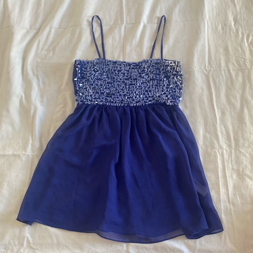 Blue mesh top Y2K Yamamay size M like new