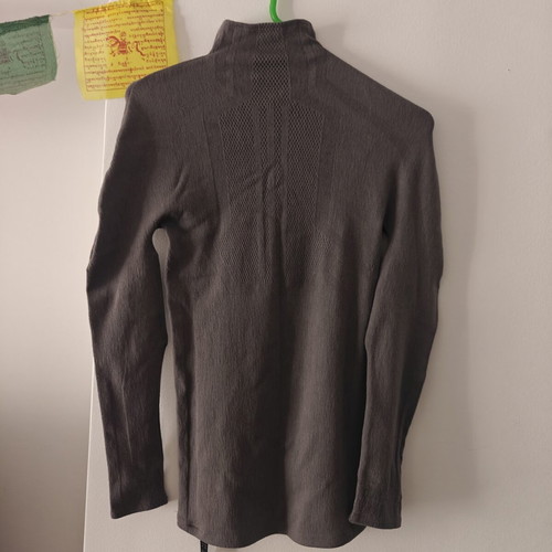 Adidas Terrex Drynamo Merino Wool Base Layer Turtle Neck grey M-L