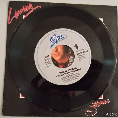Shakin' Stevens Lipstick Powder And Paint 7'' vinyl used