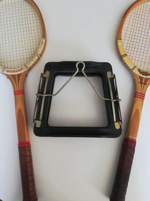 Vintage Dunlop Maxply Fort Tennis Rackets used, 1970s, set of two