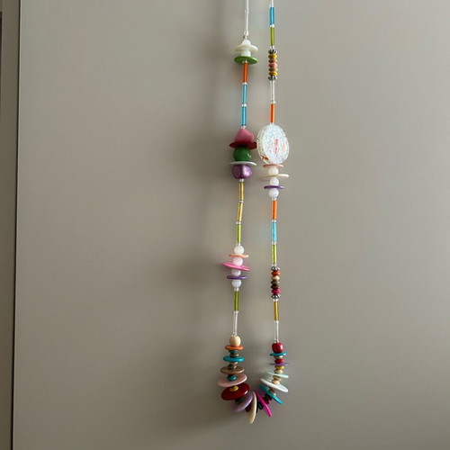 Necklace colorful new for summer 48 cm