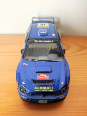 Subaru Impreza WRC νικητής Ράλλυ Μόντε Κάρλο 2002 Saico μεταλλικό μοντέλο 1:32 σαν καινούργιο