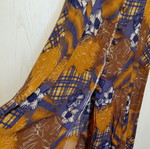 Maxi dress sleeveless in brown and blue, like new