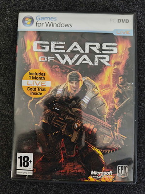 Gears of War PC DVD like new, official edition with Live Gold trial