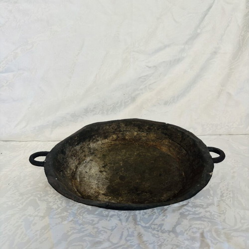 Cypriot frying pan used, 35x27 cm, vintage