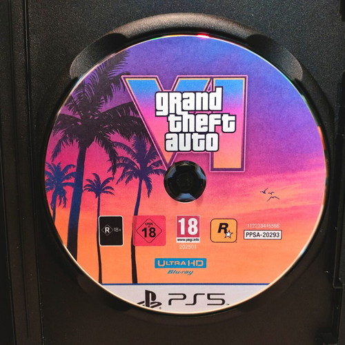 GTA VI Decorative Dummy Disc for PS5