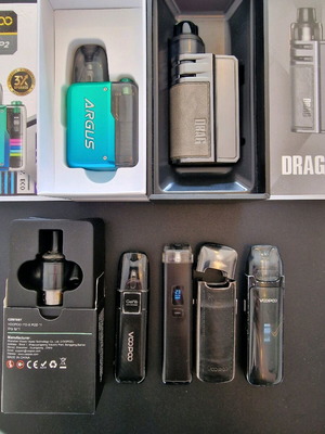 Vape bundle used with Argus P2, Drag E60, Ito pod, Voopoo Mate, Geekvape Sonder