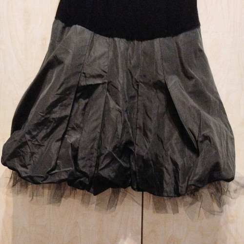 Zic Zac velvet balloon midi dress medium-large like new, black
