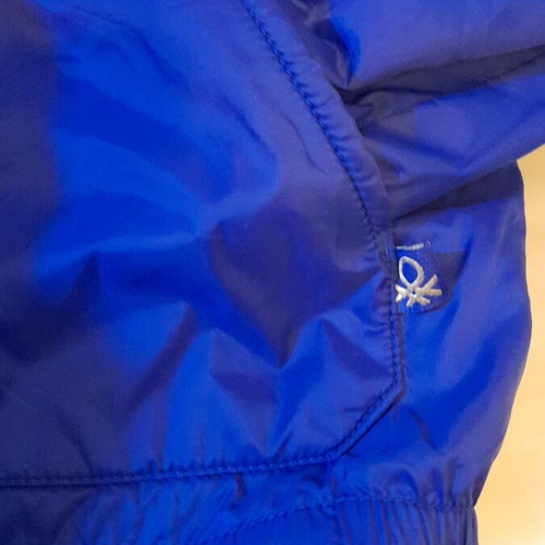 Benetton windbreaker jacket blue like new for girls