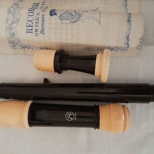 Angel Alto Recorder AARB-71A like new, set with case, manual and cleaner