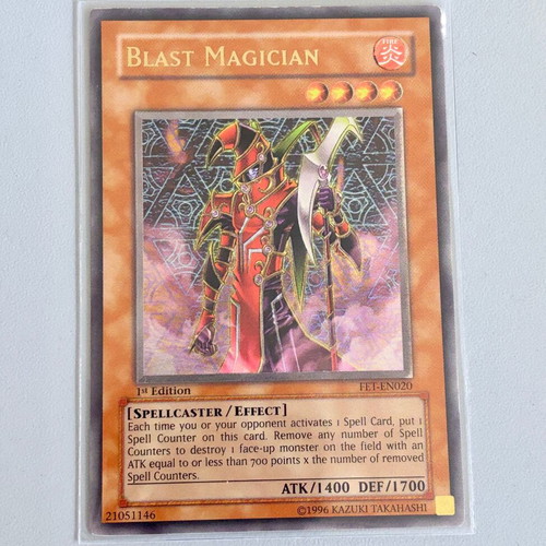 Yugioh! Blast Magician 1st Edition Ultimate Rare card used