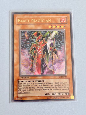 Yugioh! Blast Magician 1st Edition Ultimate Rare card used