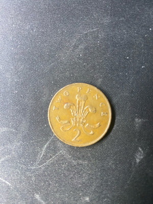 2 Pence 1985 Elizabeth Coin used