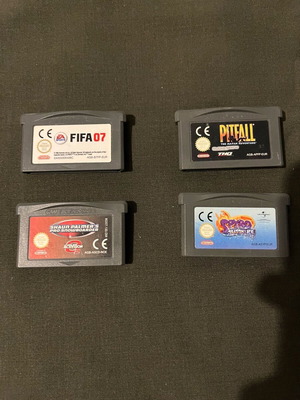 Κασέτες Game Boy Advance σαν καινούργιες, πακέτο με FIFA 07, Pitfall, Spyro